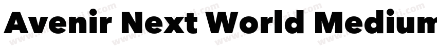 Avenir Next World Medium ltalic字体转换